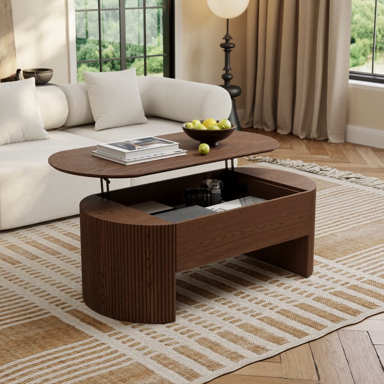 Table basse plateau chêne 120 cm