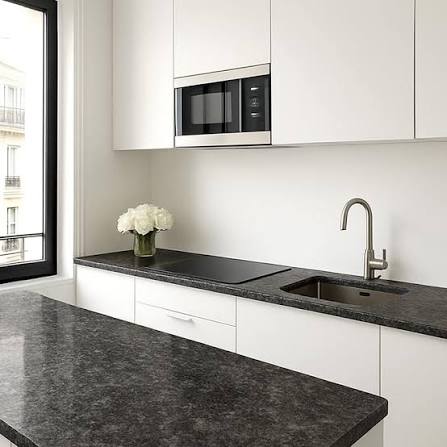 Plan de travail quartz 20 mm sur cotes